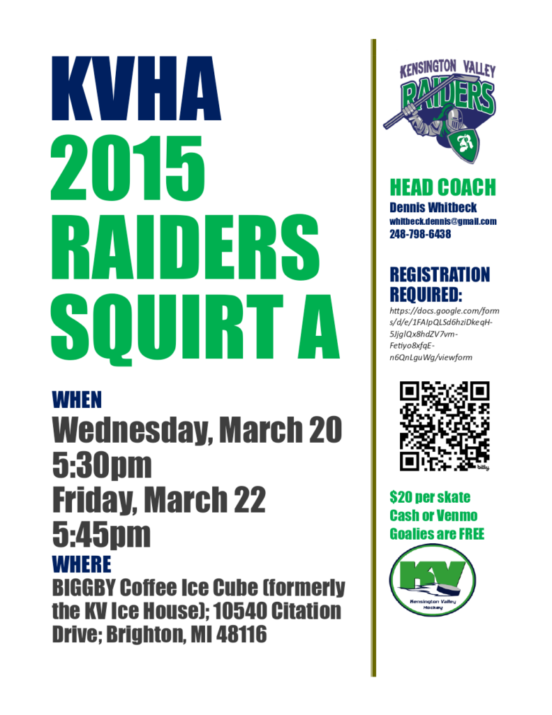 KVHA 2015 RAIDERS Squirt A1