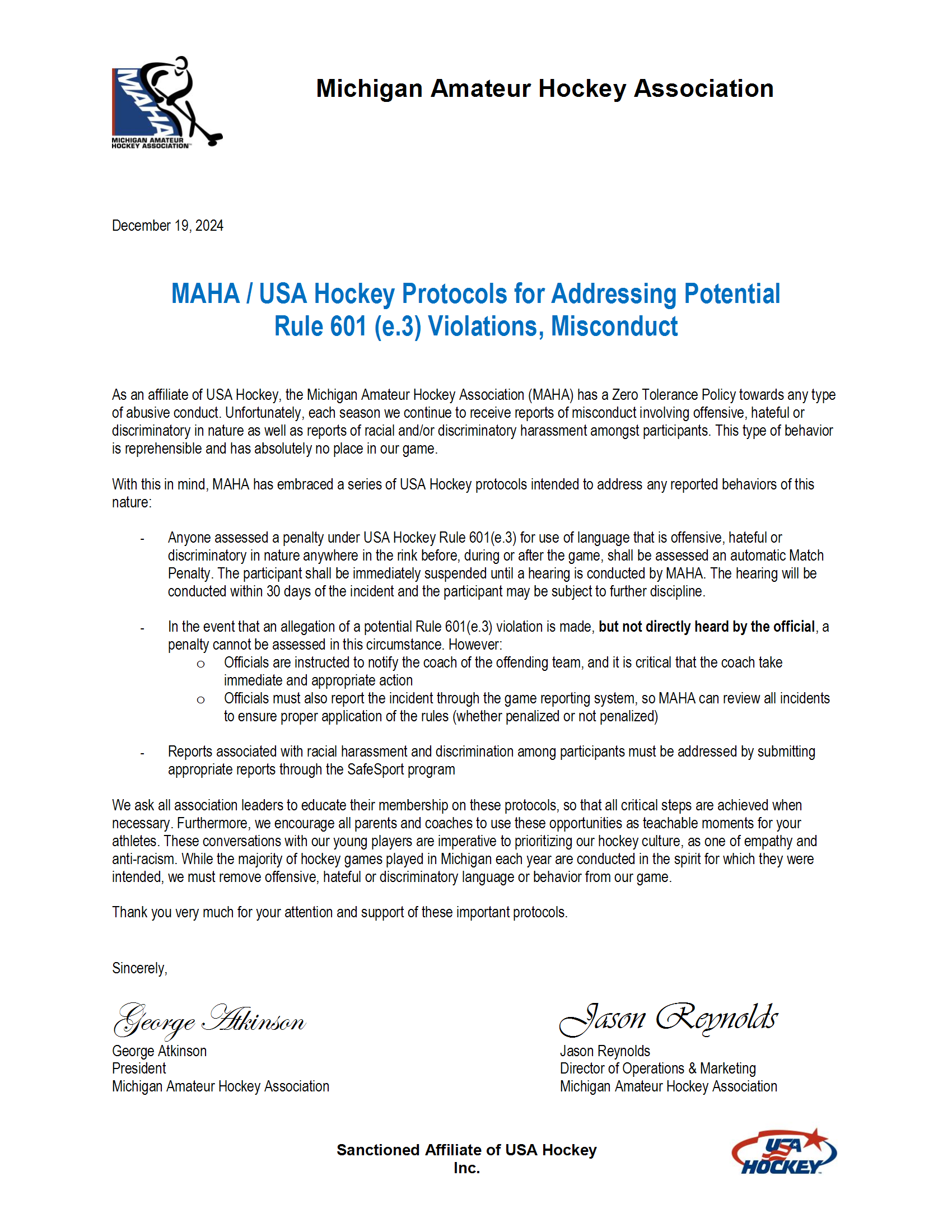 MAHA Update - 601e3 Violation Protocols conv 1