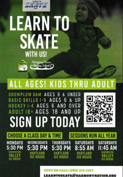 New Harmony Learn to Skate Flyer